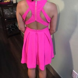 Lulus hot pink dress